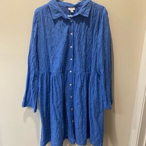 J Crew Long Sleeve Shirt Dress